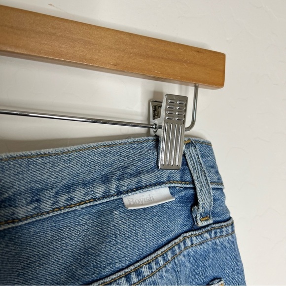 Boyish Billy High Rise Tapered Leg Denim Jeans Starman Distressed - Picture 8 of 11